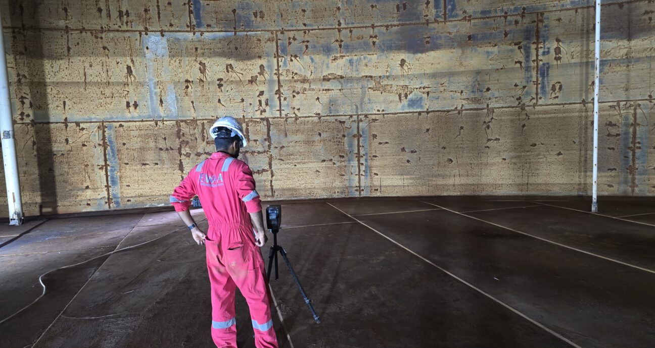 Storage tank inspection in angola