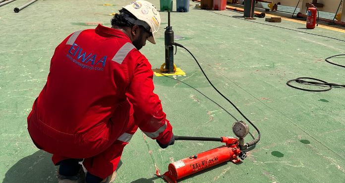 Padeye load testing in uae