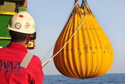 Water Bag Crane Load Test in UAE